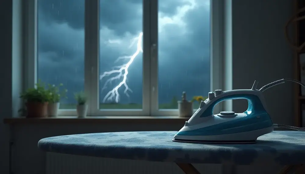 Bügeln bei Gewitter: Gefährlich oder unbedenklich?